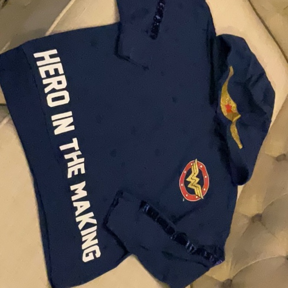 Wonder Woman, size large, blue